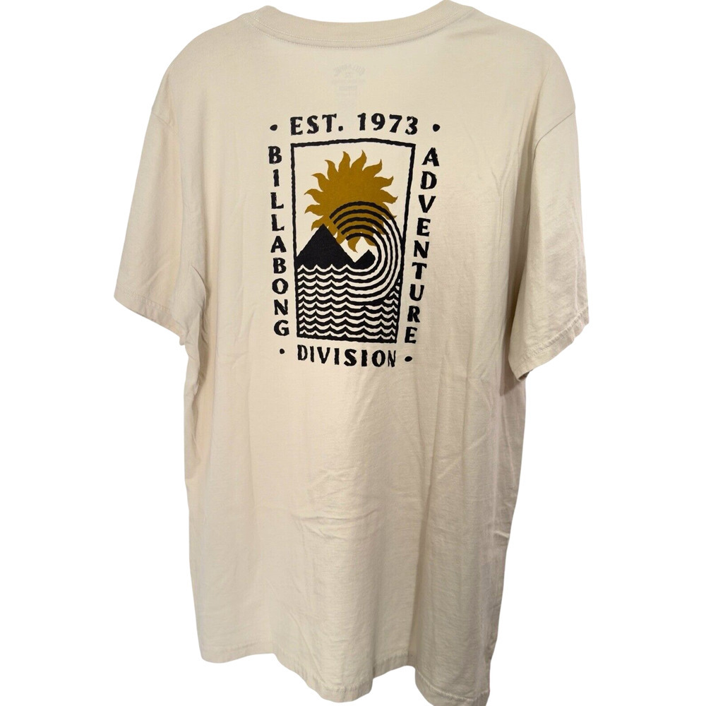 NEW Billabong Men's XXL Backdrop Adventure Division T-Shirt Tee Organic Cotton